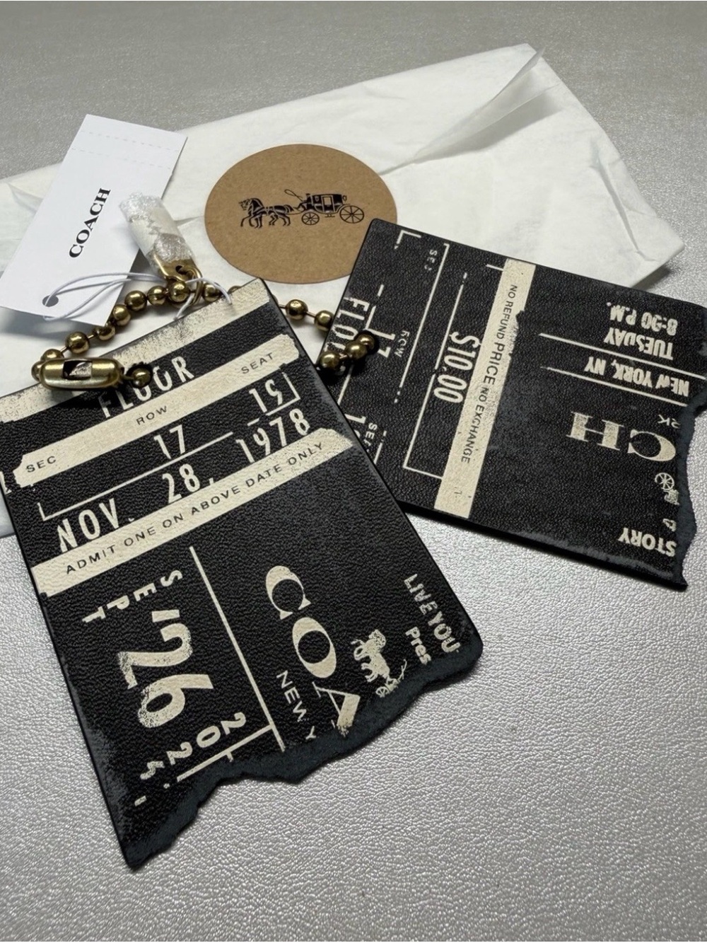 Coach Friendship Concert Tag Purse Charm